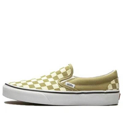 Vans Classic Slip-on 'checkerboard - Cornstalk' In Brown
