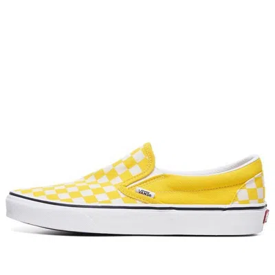Vans Classic Slip-on 'checkerboard - Cyber Yellow'