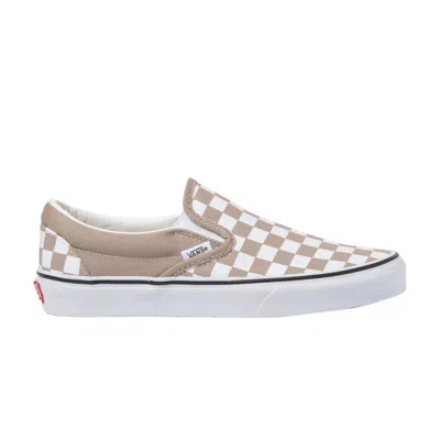 Pre-owned Vans Classic Slip-on 'checkerboard - Etherea' In Tan