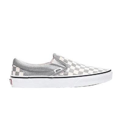Pre-owned Vans Classic Slip-on 'checkerboard - Silver'