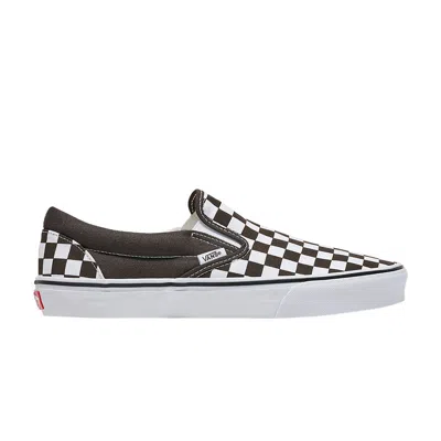 Pre-owned Vans Classic Slip-on 'checkerboard - Turkish Coffee Brown'