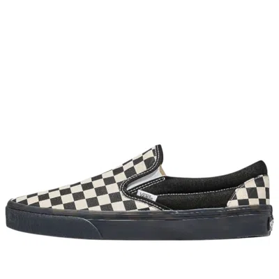 Vans Classic Slip-on Checkerboard 'black White Black Midsole' In Multi