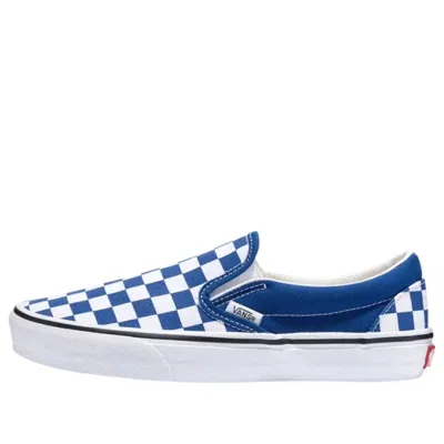 Vans Classic Slip-on Checkerboard 'blue White' In Multi