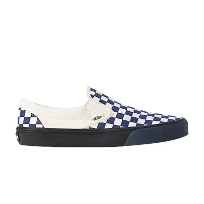 Pre-owned Vans Classic Slip On 'checkerboard Deep Twilight' | Blue | Men's Size 5