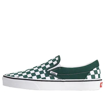 Vans Classic Slip On Checkerboard 'emerald Green'