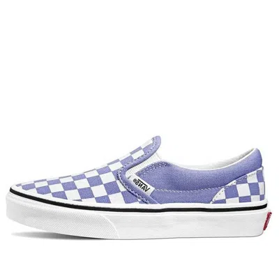 Vans Classic Slip-on Checkerboard Kids Blue/white