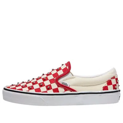 Vans Classic Slip-on Checkerboard 'racing Red White'