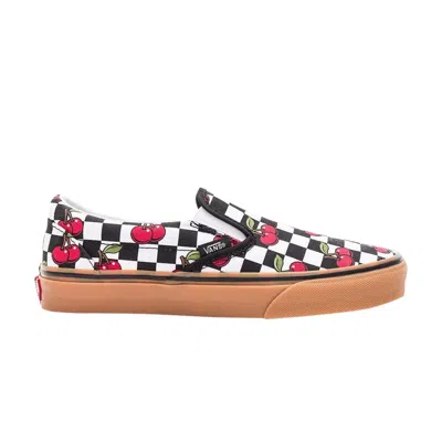 Pre-owned Vans Classic Slip-on 'cherry Checker' | Black | Men's Size 6.5