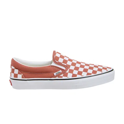 Pre-owned Vans Classic Slip-on 'color Theory Checkerboard - Auburn' In Orange
