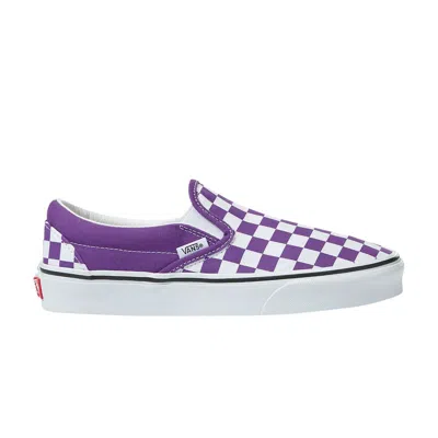 Pre-owned Vans Classic Slip-on 'color Theory Checkerboard - Purple' | Men's Size 4