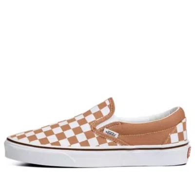 Vans Classic Slip-on Color Theory Checkerboard Shoes 'tan White'