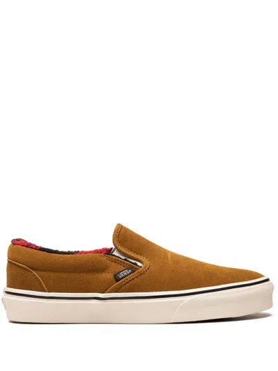 Vans Classic Slip-on Cozy Hug Sneakers In Brown