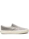 Vans Ua Classic Slip-on Summer Linen Sneakers In Grey
