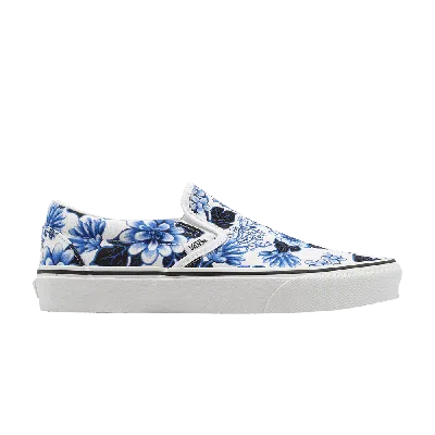 Pre-owned Vans Classic Slip-on 'floral - Blue'