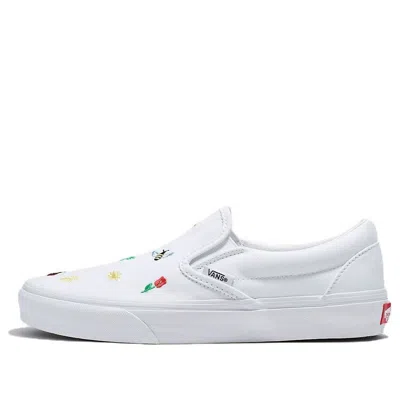 Vans Classic Slip-on Garden Party Shoe 'white'