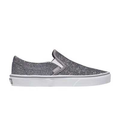 Pre-owned Vans Classic Slip-on 'glitter - Gunmetal Grey' | Men's Size 8 In Gray