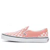Vans Checkerboard Classic Slip-on Low-top Sneakers Pink/white