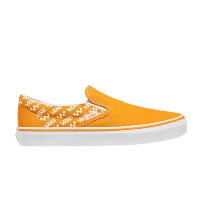 Pre-owned Vans Classic Slip-on 'logo Repeat - Cadmium Yellow'