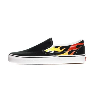Vans Classic Slip-on Men's Low Shoe (flame) Black/black/white