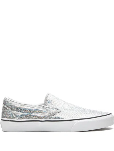 Vans Classic Slip-on Sneakers In Silver