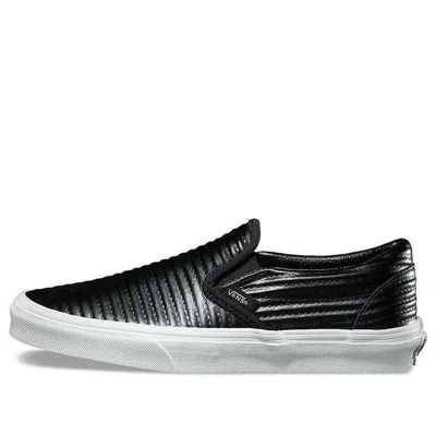 Vans Classic Slip-on 'moto Leather' In Black