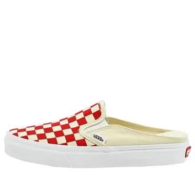 Vans Classic Slip-on Mule Checkerboard 'red White'