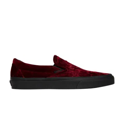 Pre-owned Vans Classic Slip-on 'oxblood Velvet' | Red | Men's Size 10