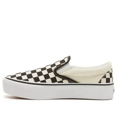 Vans Classic Slip-on Platform 'checker - Black White' In Neutral