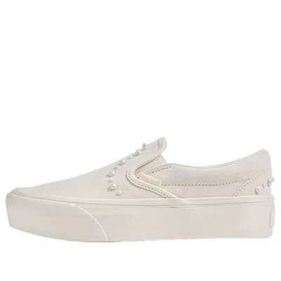 Vans Classic Slip-on Platform 'marshmallow White' In Neutral