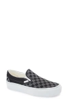 Vans Classic Slip-on Platform Sneaker In Black