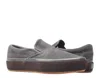 Vans Classic Slip On Platform Suede Outsole Asphalt Low Top Sneaker Vn0a3jezqfa In Gray