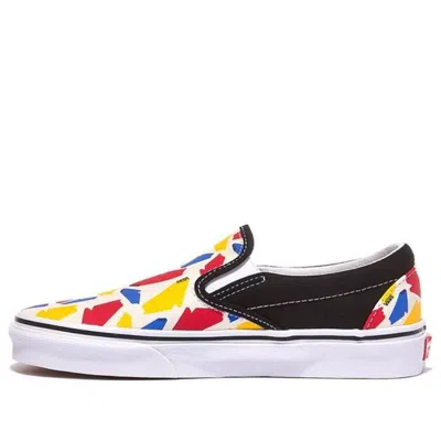 Vans Classic Slip-on (pop Logo) Black 'white Red Yellow'