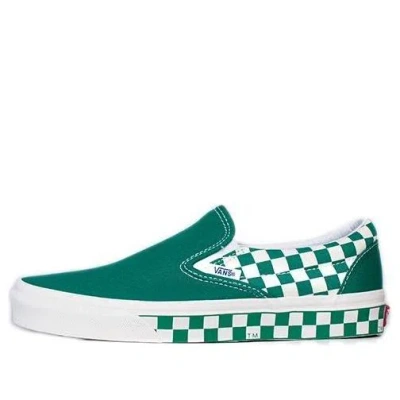 Vans Classic Slip-on 'sidewall Check - Ultramarine Green'