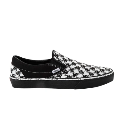 Pre-owned Vans Classic Slip-on 'sketch Checkerboard' In Black