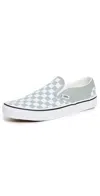 Vans Classic Slip-on Sneakers Color Theory Checkerboard Grey In Gray