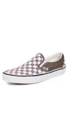Vans Classic Slip On Sneakers Color Theory Checkerboard Walnut In Multi