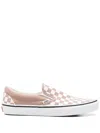 Vans Classic Slip-on Color Theory Checkerboard Sneakers In Neutrals