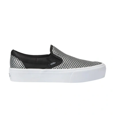 Pre-owned Vans Classic Slip-on 'sparkle Check' In Black