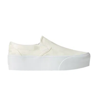 Pre-owned Vans Classic Slip-on Stackform 'checkerboard - White' | Men's Size 11