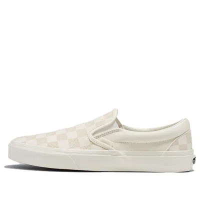 Vans Classic Slip-on Stitch Checkerboard 'beige' In Multi