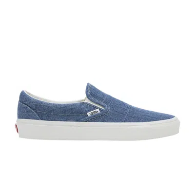 Pre-owned Vans Classic Slip-on 'threaded Denim - Blue'
