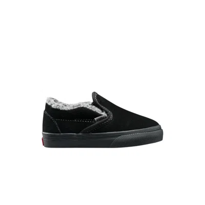 Pre-owned Vans Classic Slip-on Toddler 'sherpa - Black' | Infant Size 5