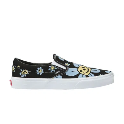 Pre-owned Vans Classic Slip-on 'trippy Grin Floral' In Black