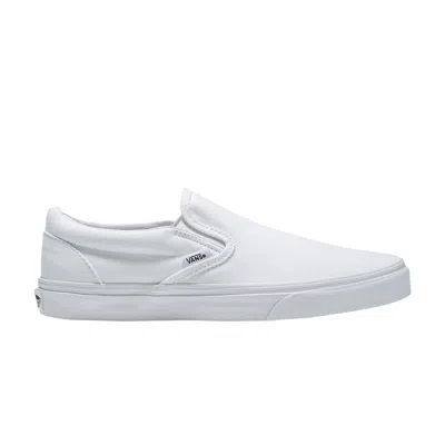 Pre-owned Vans Classic Slip-on Wide 'canvas - True White' | Men's Size 11.5
