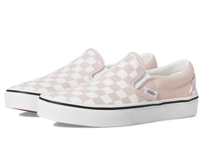 Vans Classic Slip-on (little Kid) Kids Shoes Color Theory Checkerboard Sepia Rose : 12.5 Little Kid M, Ca In Neutral