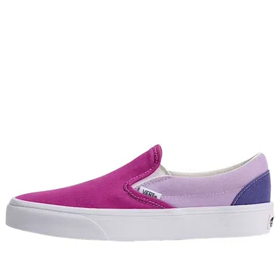 Vans Classic Slip-on 'block Purple Blues' In Pink