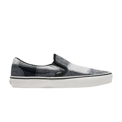 Pre-owned Vans Classic Slip-on 'brushed Plaid - Black White' | Men's Size 8