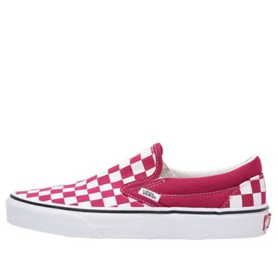 Vans Classic Slip-on 'checkerboard - Cerise' In Pink