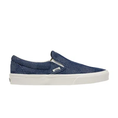Pre-owned Vans Classic Slip-on 'checkerboard Denim - Navy' | Blue | Men's Size 6