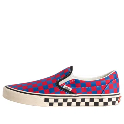 Vans Classic Slip-on Checkerboard 'red Blue'